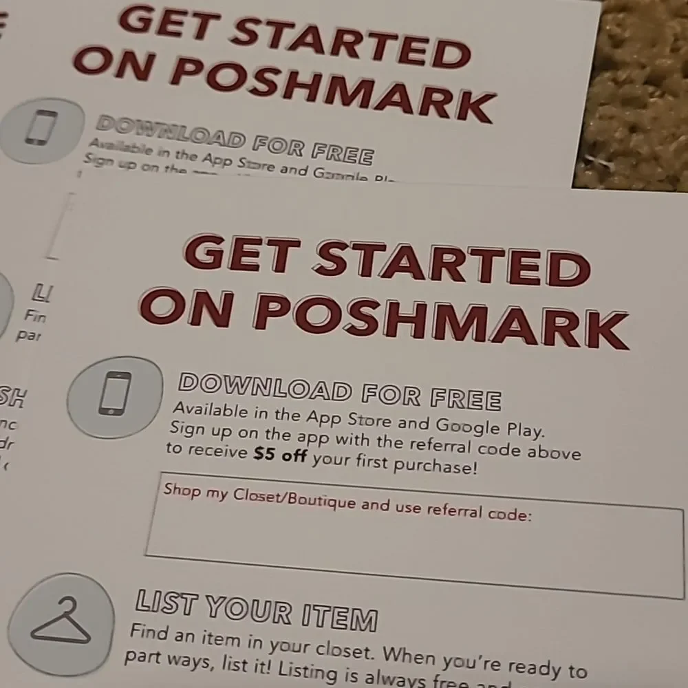 Small Business Poshmark Essentials Cards MARKETING THICK swag postcards